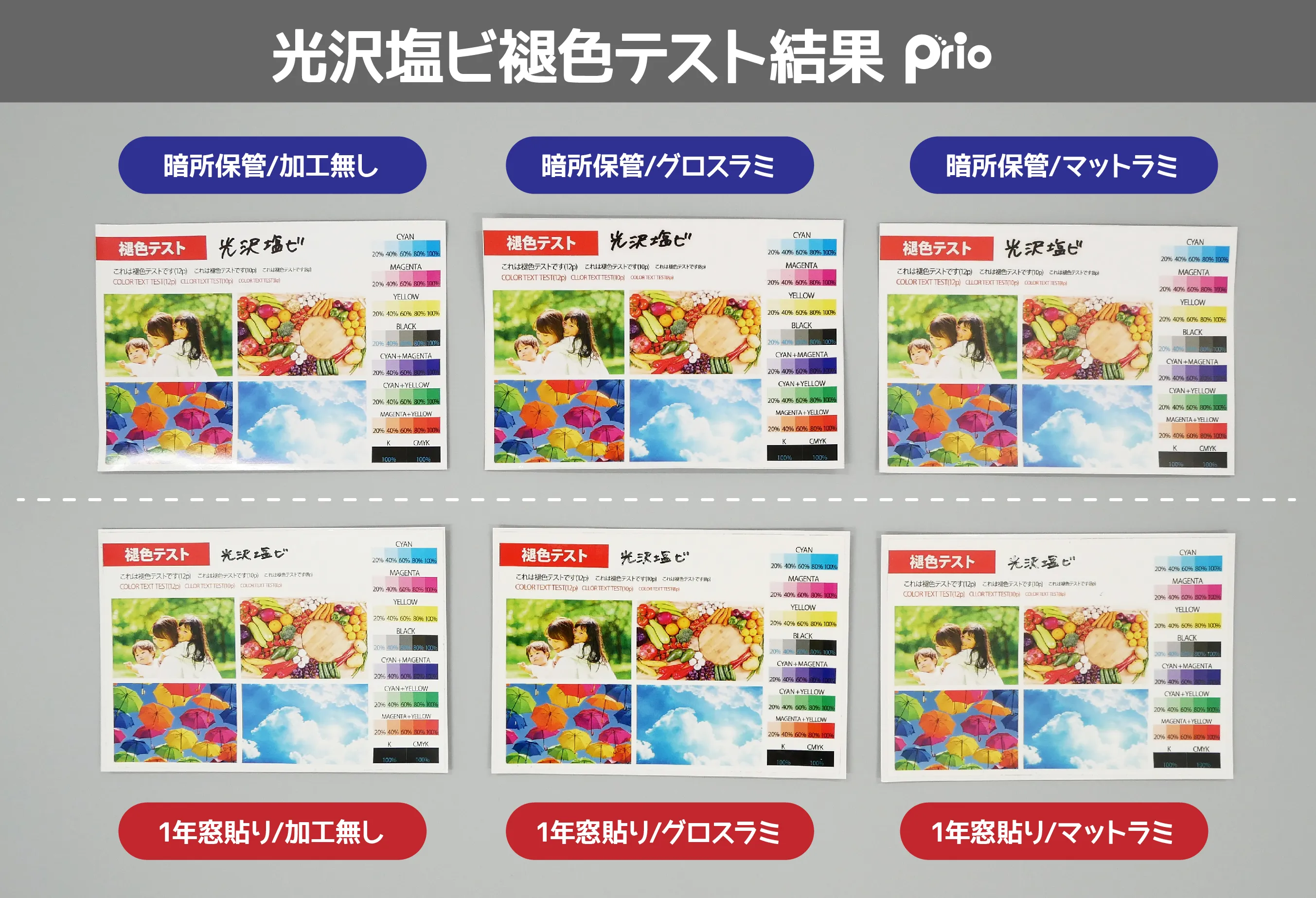 褪色テスト_光沢塩ビ