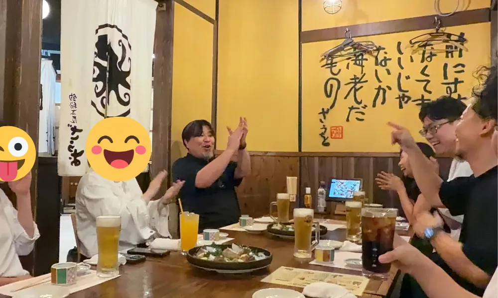 乾杯の様子