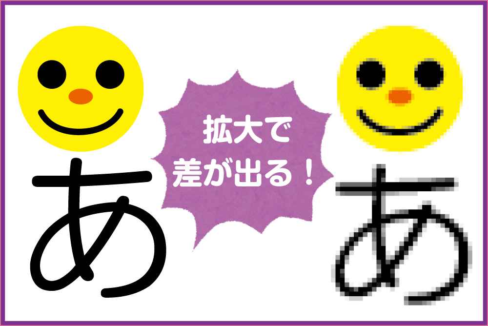 Illustrator その拡大は大丈夫 印刷の仕上がりに差が出る理由 ポスター印刷のプリオ