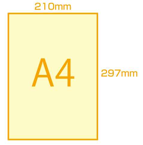 Ａ4サイズの数値