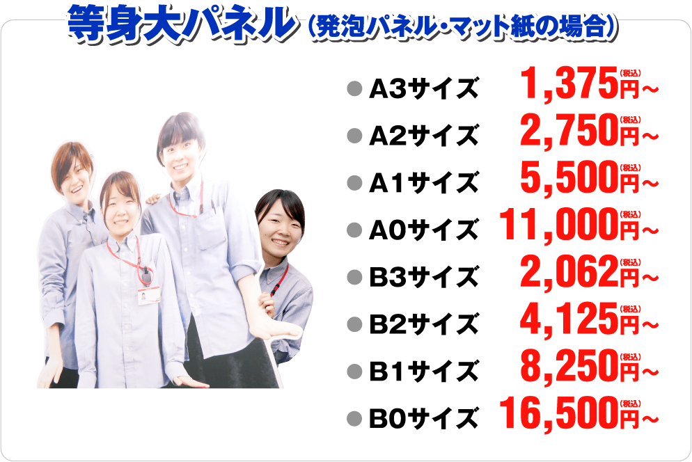 等身大パネル（発泡）