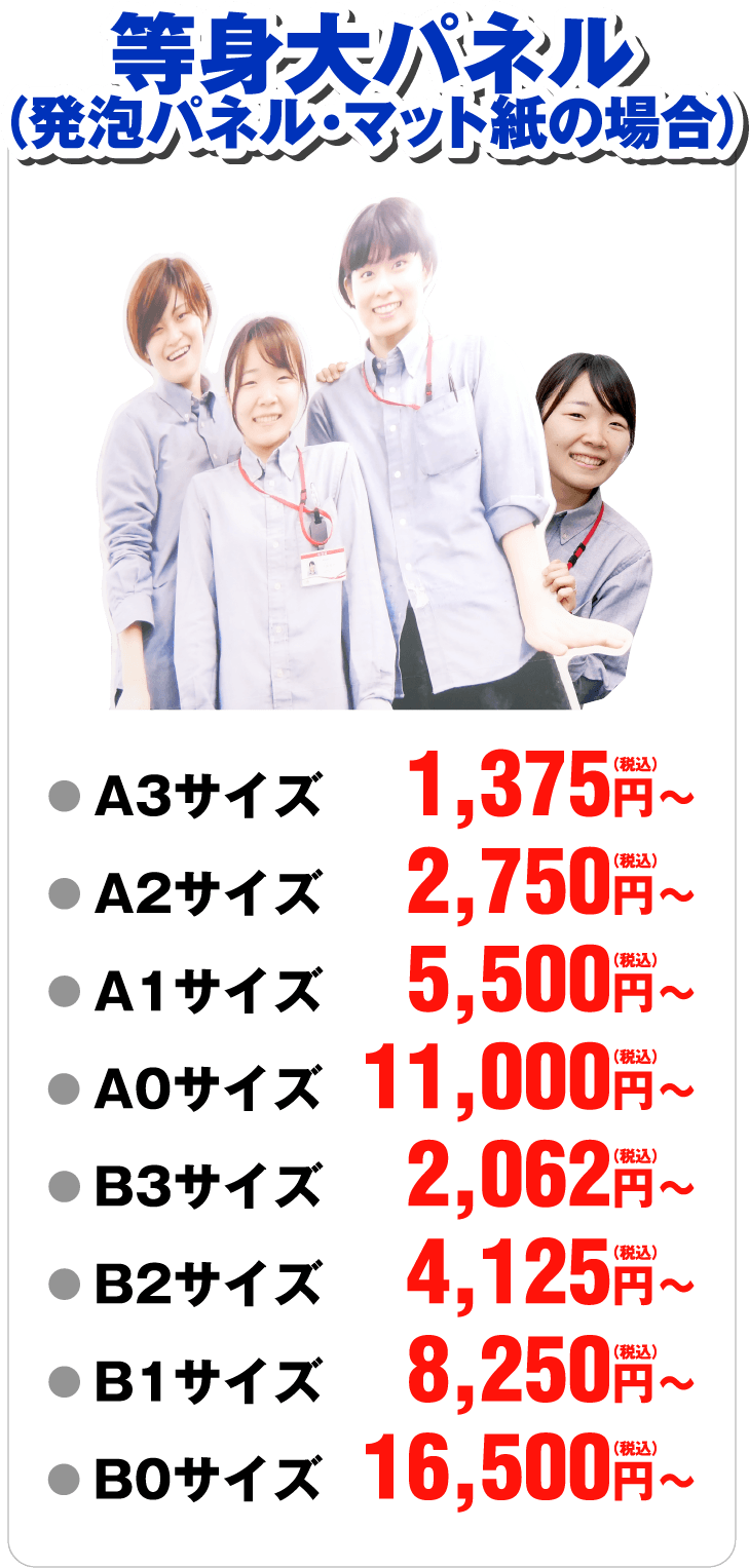等身大パネル（発泡）