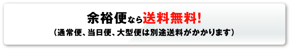 余裕便なら送料無料！（通常便、当日便は別途送料がかかります）